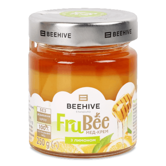 Мед-крем Beehive FruBee з лимоном 250г