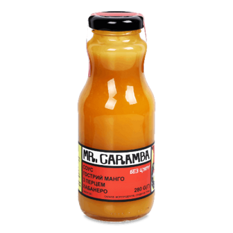 Соус «Лавка традицій» Mr.Caramba гострий манго з перцем хабанеро 280г