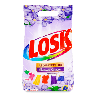 Порошок Losk Color Ароматерапія Ефірні масла та аромат жасміну 2,25кг