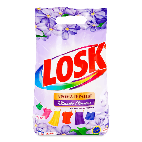 Порошок Losk Color Ароматерапія Ефірні масла та аромат жасміну 2,25кг