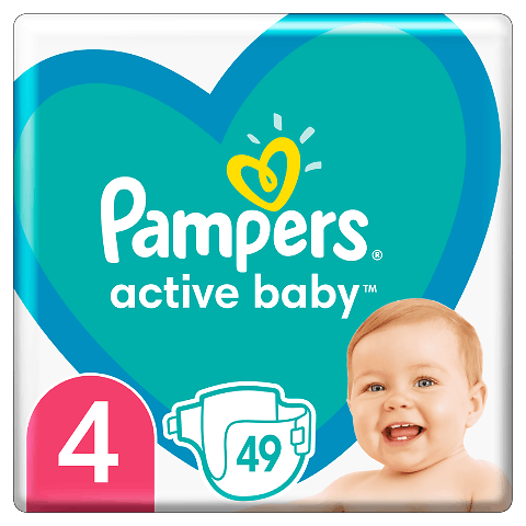 Підгузки Pampers Active Baby Maxi (9-14 кг) 49шт/уп