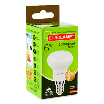 Лампа Eurolamp LED EКО P R50 6W 3000K E14 шт