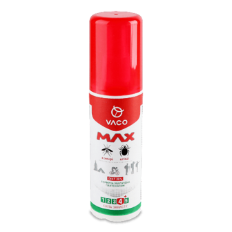 Спрей від комарів/кліщів/мошок Vaco Max з пантенол 80мл