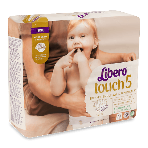 Підгузки дитячі Libero Touch 5 (10-14 кг) 42шт