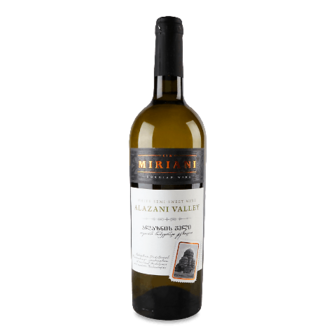Вино Miriani Alazani Valley біле напівсолодке 0,75л