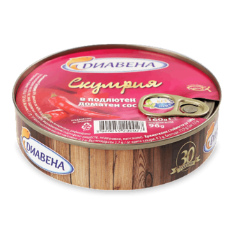 Стейки Diavena зі скумбрії в гостр томат соусі 160г