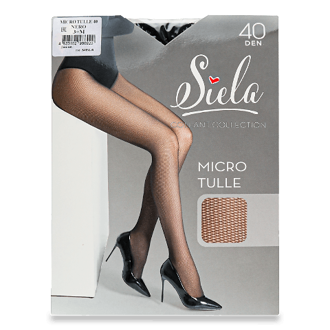 Колготки жіночі Siela Micro Tulle 40 nero р.3 шт