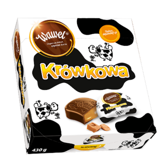 Цукерки Wawel Krowkowe карамель в шоколаді 330г
