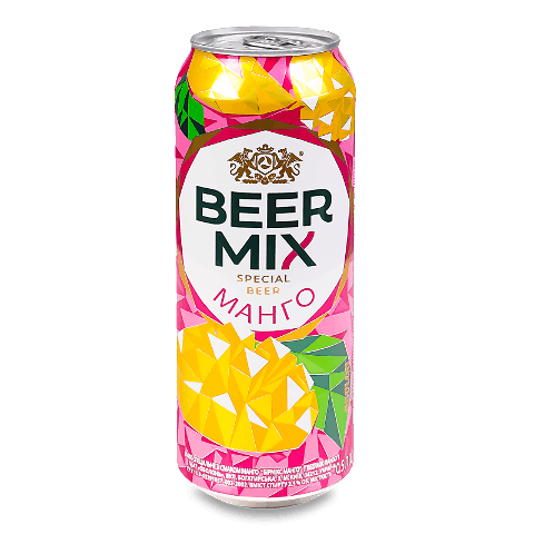 Пиво Оболонь Beermix манго з/б 0,5л