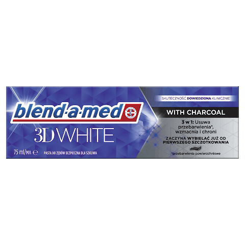 Паста зубна Blend-a-med 3D White З деревним вугіллям 75мл