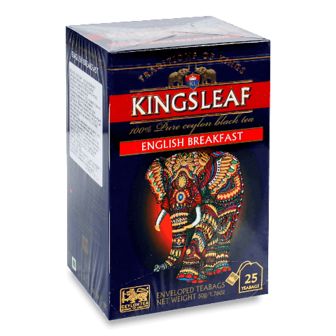 Чай чорний Kingsleaf English Breakfast, конверт 25*2г