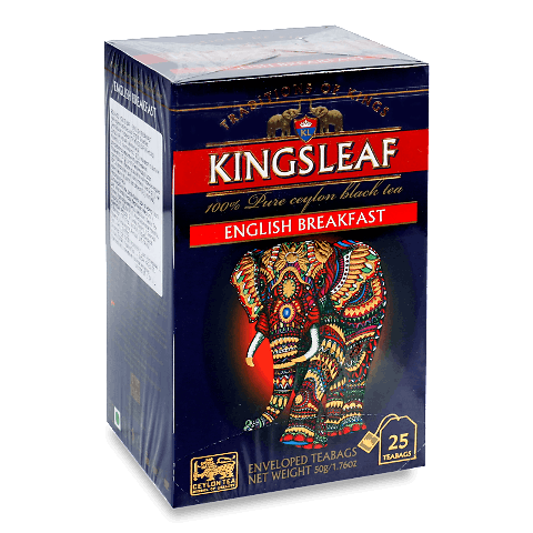Чай чорний Kingsleaf English Breakfast, конверт 25*2г