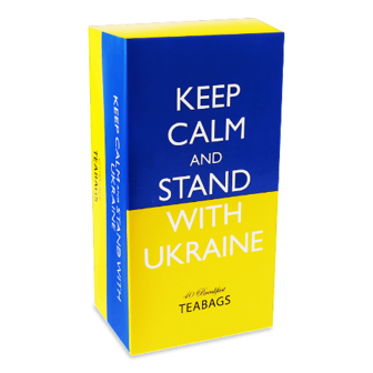 Чай чорний Keep Calm and Stand with Ukraine 40*3,125г/