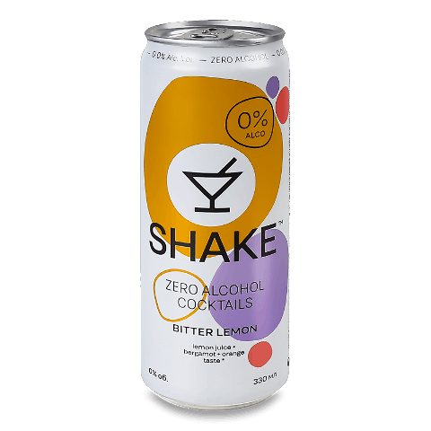 Напій соковмісний Shake Bitter lemon сильногазований з/б 330мл