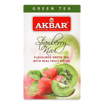 Чай зелений Akbar Strawberry-Kiwi 20*1,5г