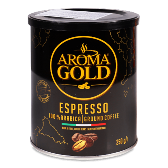 Кава мелена Aroma Gold Espresso з/б 250г