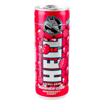 Напій енергетичний Hell Summer Cool Raspberry Candy безалкогольний 250мл