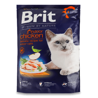 Корм для котів Brit Premium Nature Indoor курка сухий 1,5кг