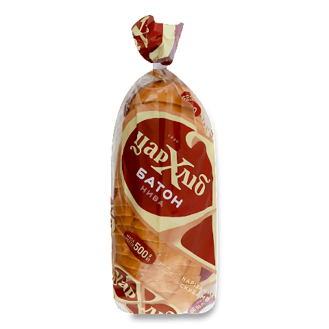 Батон «Цар-хліб» «Нива» нарізаний упакований 500г