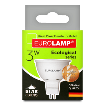 Лампа Eurolamp LED ECO P SMD MR16 3W 4000K GU5.3 шт