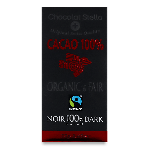 Шоколад чорний Chocolat Stella з ваніллю 100% органічний 70г