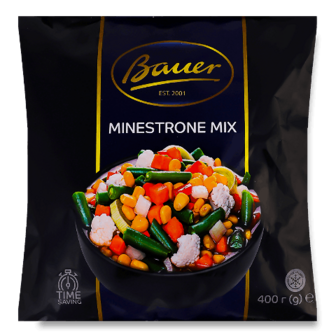 Суміш овочева Bauer Minestrone mix швидкозаморожена 400г