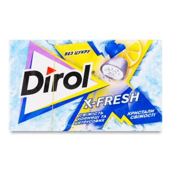 Гумка жувальна Dirol X-Fresh «Чорниця» 18г