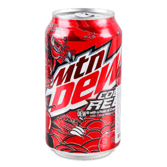 Напій газований Mountain Dew Code Red з/б 0,355л