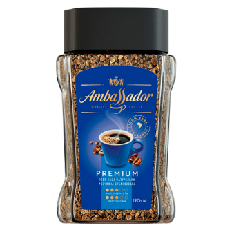 Кава розчинна Ambassador Premium с/б 190г