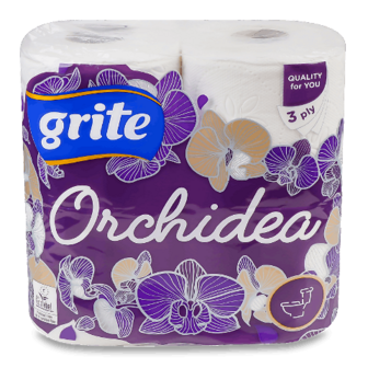 Папір туалетний Grite Orchidea Gold 4шт/уп