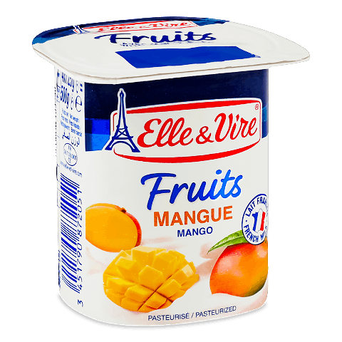 Десерт молочний Elle&amp;Vire з манго 2,3% ст 125г
