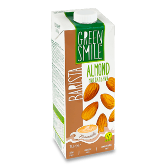 Напій ультрапастеризований Green Smile Barista мигдальний 1,5% 1л