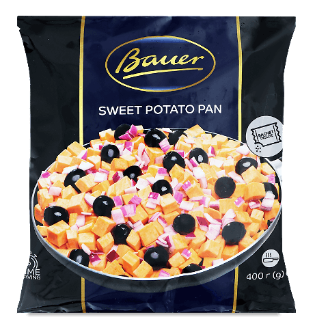Суміш овочева Bauer Sweet potato pan 400г