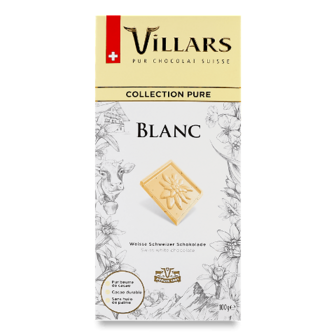 Шоколад білий Villars з ваніллю 100г