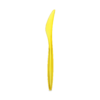Ножі одноразові жовті 6шт/уп