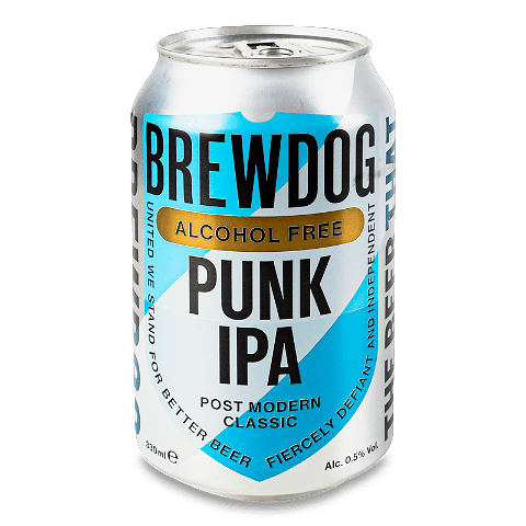 Пиво Brew Dog Punk AF світле безалкогольне з/б 0,33л