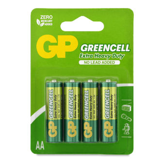 Батарейка GP 15G-U4 Greencell АА Р6 4 шт. уп