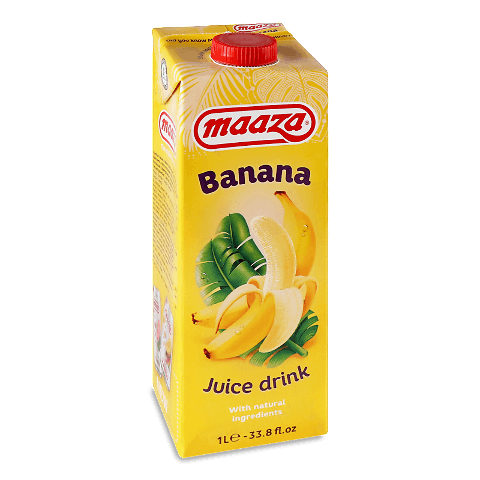 Напій соковий Maaza банан негазований тетра 1л