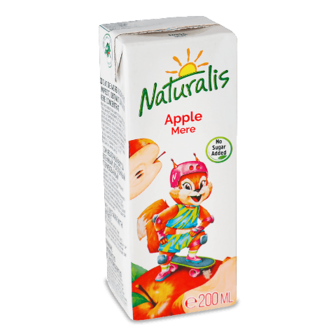 Сік Naturalis яблучний 100% без цукру 200мл