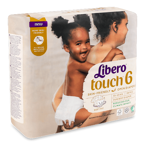 Підгузки дитячі Libero Touch 6 (13-20 кг) 38шт