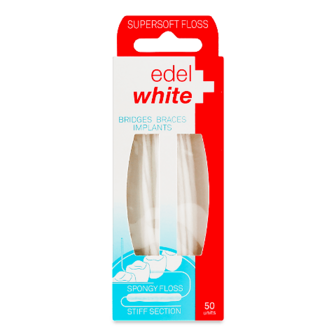 Нитка-флос зубна Edel+White суперм'яка 50шт
