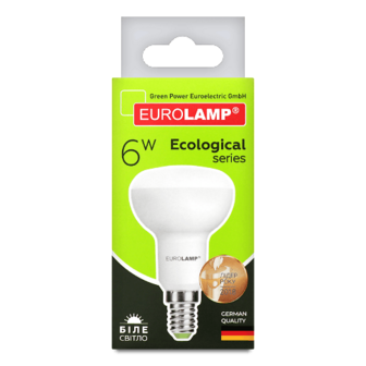 Лампа Eurolamp LED ECO P R50 6W 4000K E14 шт