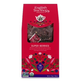 Чай чорний  English Tea Shop Super Berries, картон 15*2г