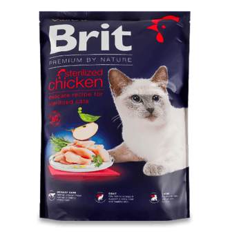 Корм для стерилізованих котів Brit Premium Nature курка сухий 1,5кг