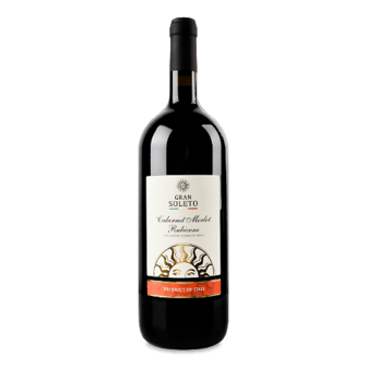 Вино червоне сухе Gran Soleto Cabernet Merlot Rubicone 1,5л