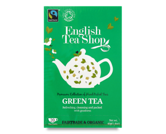 Чай зелений English Tea Shop органічний, 20*2г/уп