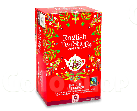 Чай чорний English Tea Shop «Англійський сніданок» органічний, 20*2г/уп