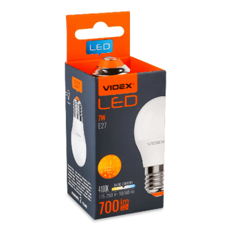 Лампа Videx LED G45e 7W 4100K E27 шт