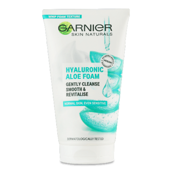 Гіалуронова алое-пінка для вмивання Garnier Skin Naturals 150мл