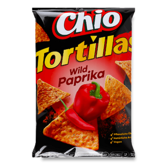 Чипси Chio Tortillas Wild Paprika кукурудзяні 110г